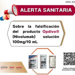 ALERTA SANITARIA SOBRE LA FALSIFICACION DEL PRODUCTO OPDIVO (NIVOLUMAB) SOLUCION 100mg/10mL