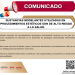 COMUNICADO SOBRE SUSTANCIAS MODELANTES