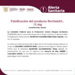 Alerta Sanitaria Sobre la Falsificación del producto Revlimid®, 15 mg (Lenalidomida), cápsula