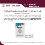 Alerta Sanitaria Sobre la Falsificación del producto Opdivo® 100mg/ 10 mL