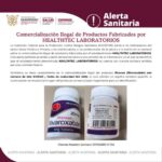 Alerta Sanitaria Sobre la Comercialización Ilegal de Productos Fabricados por HEALTHTEC LABORATORIOS