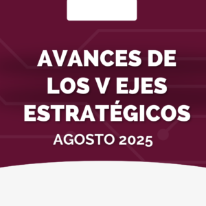 Avances de los V ejes estratégicos – Agosto